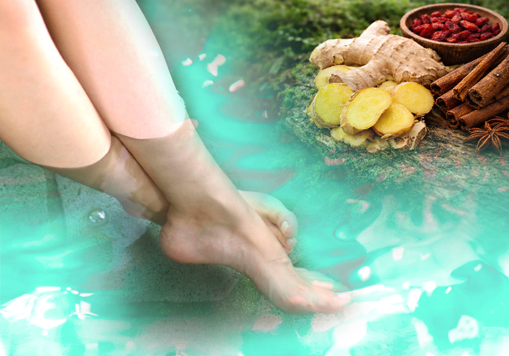漢方と足湯のイメージ