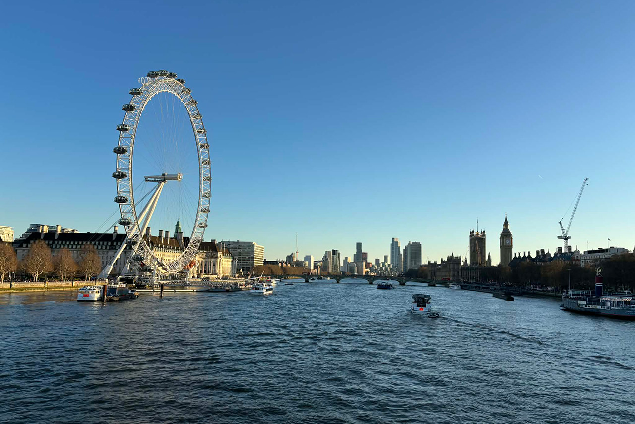 ロンドン・テムズ川とロンドン・アイ